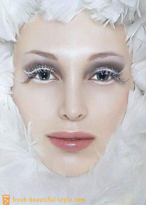 Makeup Snow Queen: alternativ makeup och foto
