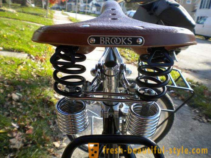 Cykel sadel Brooks: översikt, funktioner och fördelar