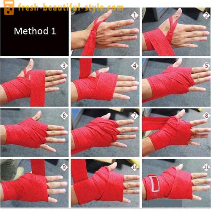 Hur man korrekt bandagerade händer handleden wraps