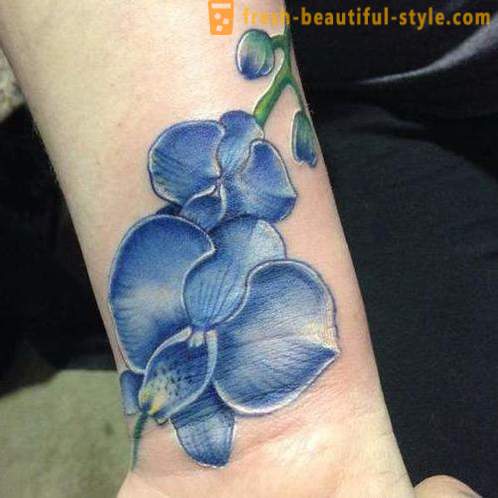 Flower tatuering på handleden för flickor. värde