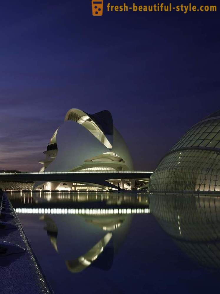 Den extraordinära arkitekturen i operahuset i Valencia