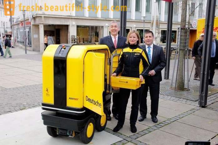 I Tyskland har vi skapat en robot-assistant brevbärare och kurirer