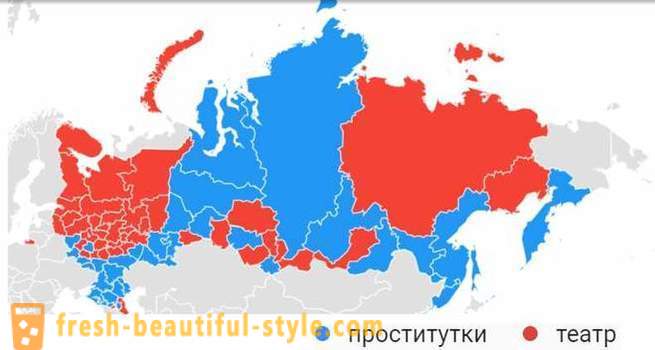 Geografisk skam och vanära: var i Ryssland det mesta av Google 