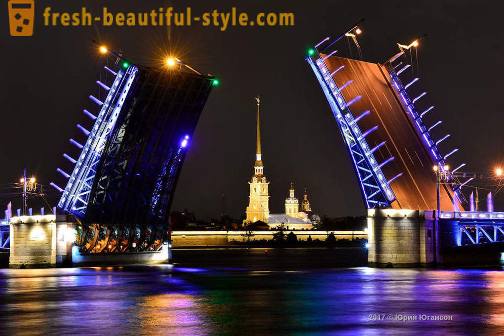 Magiska skönhet St Petersburg broar
