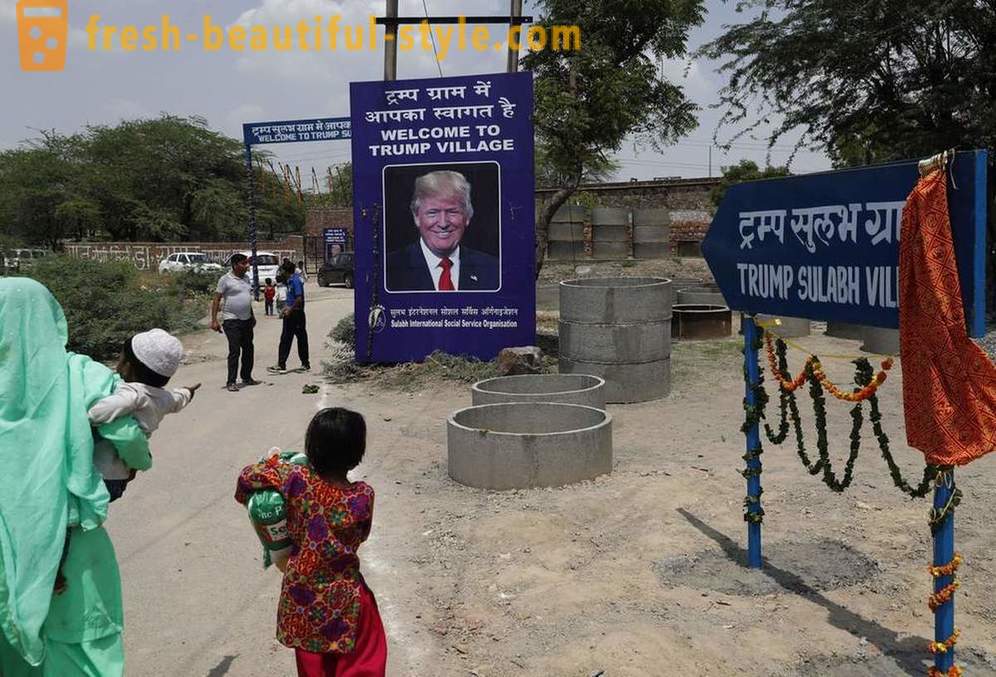 Village namnges efter Trump i utbyte mot toaletter