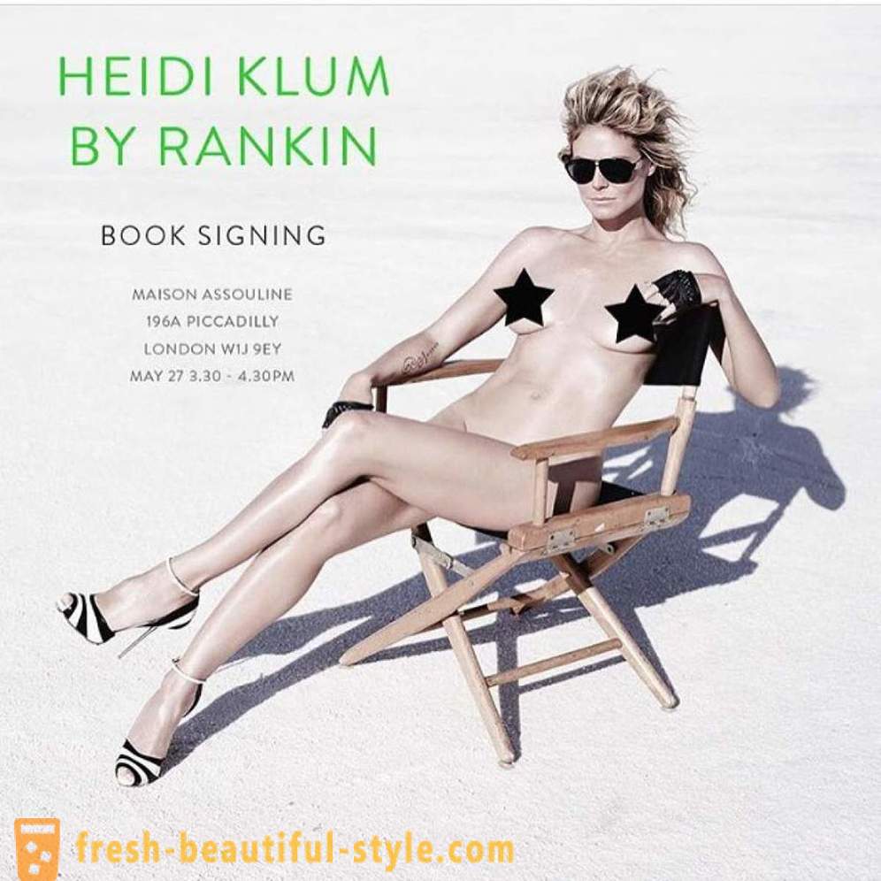 Heidi Klum avskalad för en uppriktig fotografering