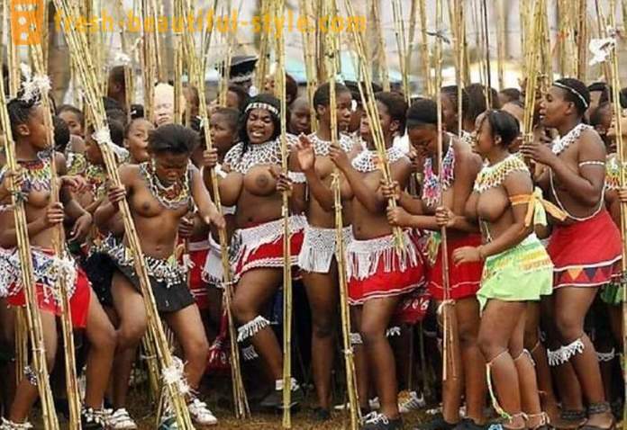 Paraden av jungfrur i Swaziland 2017