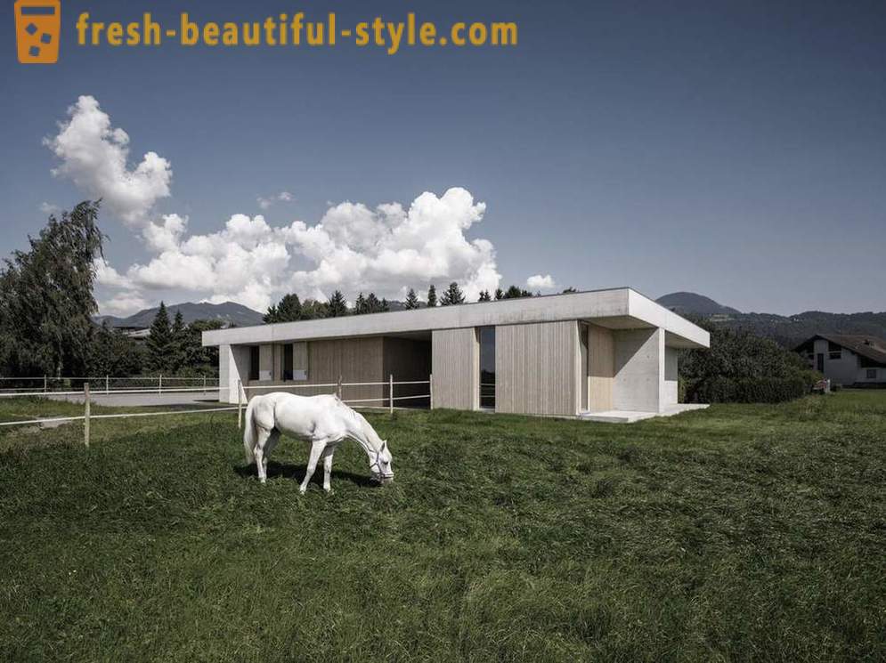 Utformning av veterinärklinik för hästar i Österrike