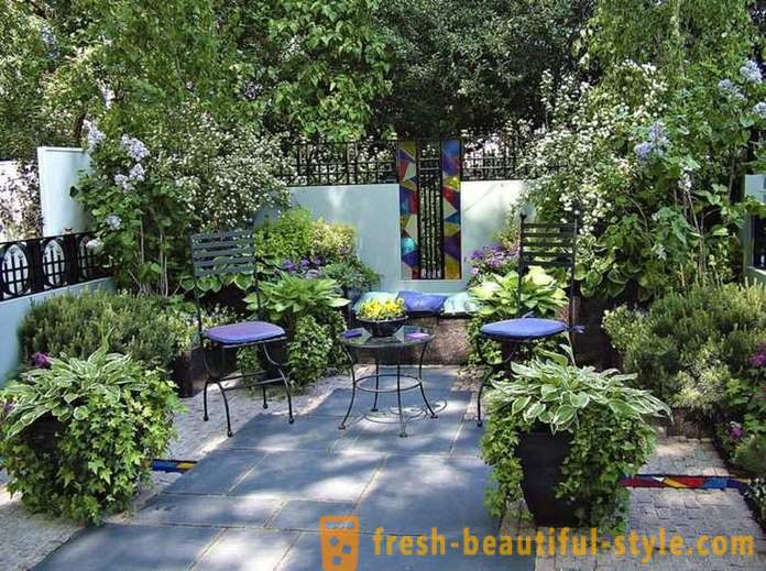 Bright landskapsplanering: 18 originella idéer för registrering av en trädgård plats
