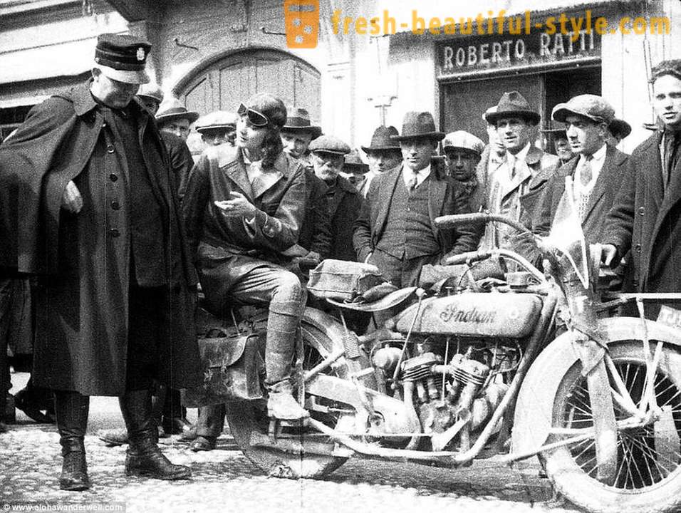 Indiana Jones i en kjol: den första kvinnan att köra runt 80 länder år 1920