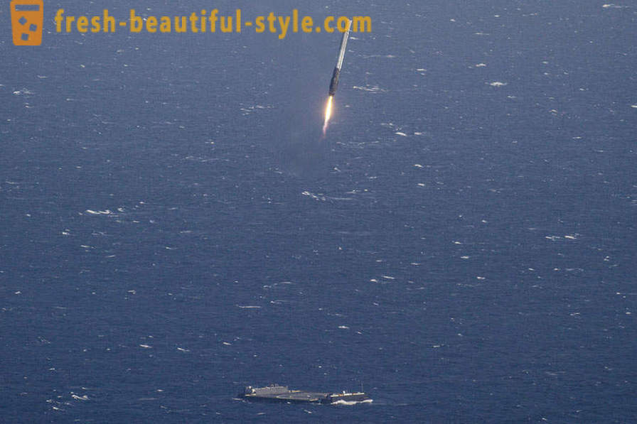 Falcon-9 flygning och landning