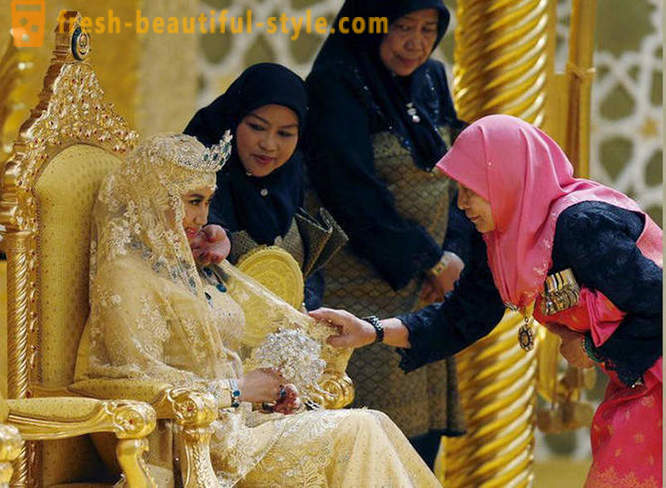 Lyxiga bröllop i framtiden sultanen av Brunei