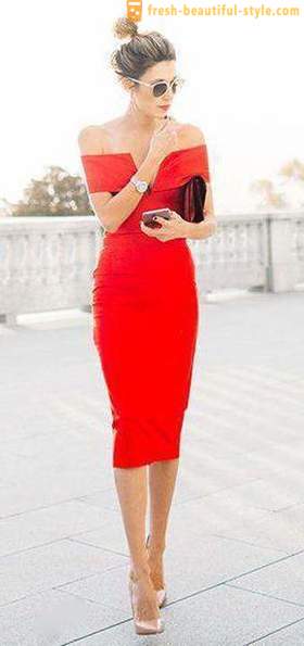 Röd klänning fall: den bästa kombinationen, särskilt urval och rekommendationen