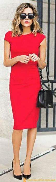 Röd klänning fall: den bästa kombinationen, särskilt urval och rekommendationen