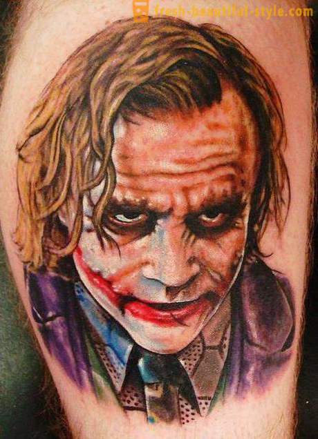 Joker Tattoo: symboler och foton