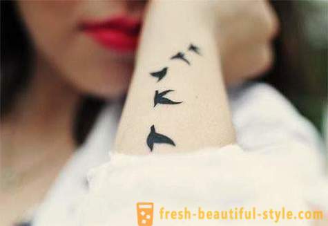 Genre Minimalism: tatuering i denna stil