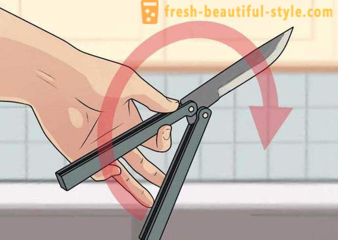 Hur att vrida kniven butterfly: tips och tricks