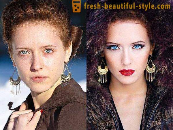 Före och efter: smink som ett sätt att förändra utseendet