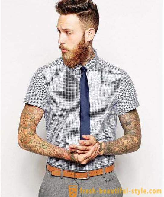 Knyt en kortärmad skjorta i frågan. Bär slips mantlade kortärmad (foto). Kan jag bära slips med en skjorta med korta ärmar på etikett?