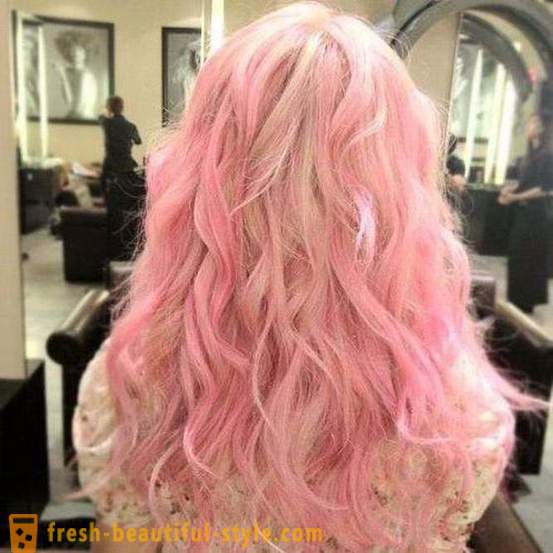 Rosa hår: hur man uppnår en önskad färg?