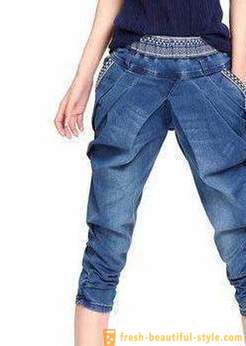 Från vad man ska ha knäbyxor jeans?