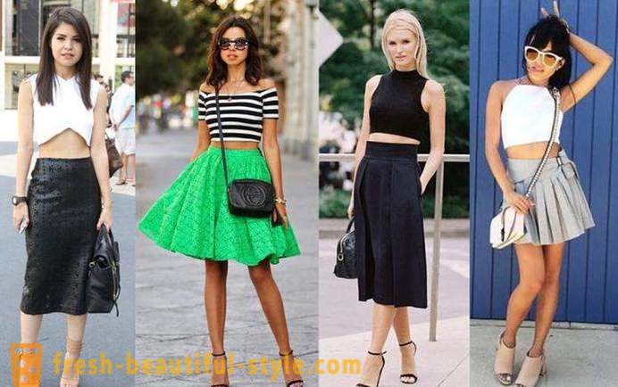 Stilar och typer av kjolar