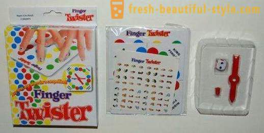 Underhållning för barn och vuxna - Finger Twister. spelets regler
