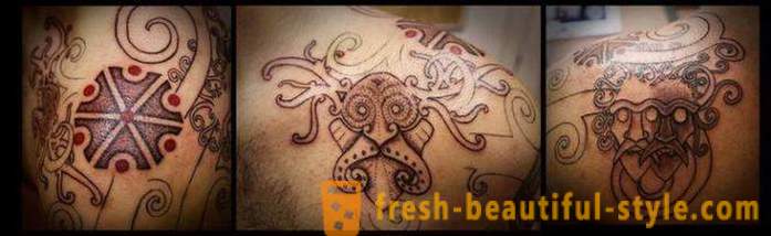 Slaviska manliga tatuering på armen