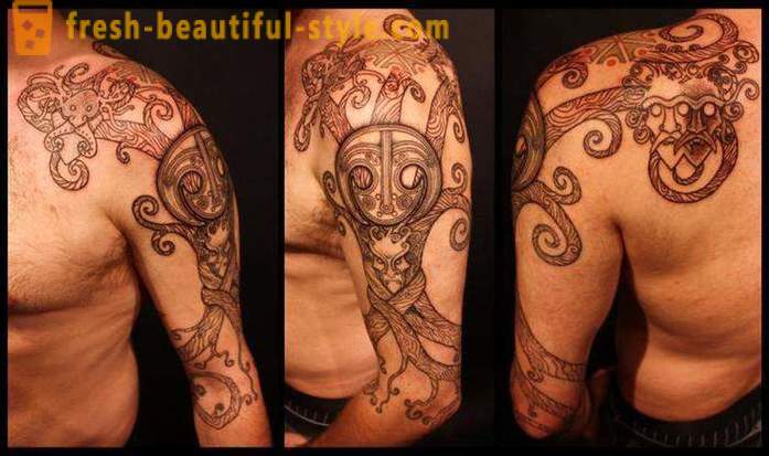 Slaviska manliga tatuering på armen