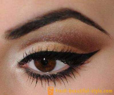 Vacker kväll makeup för bruna ögon: en steg för steg beskrivning