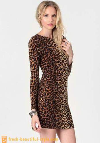 Leopard klänning vacker rovdjur