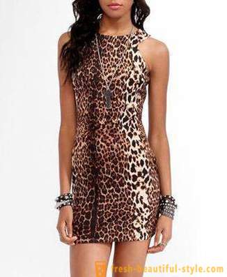 Leopard klänning vacker rovdjur