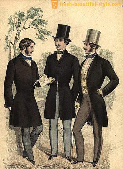 Män mode av 19th century. trender