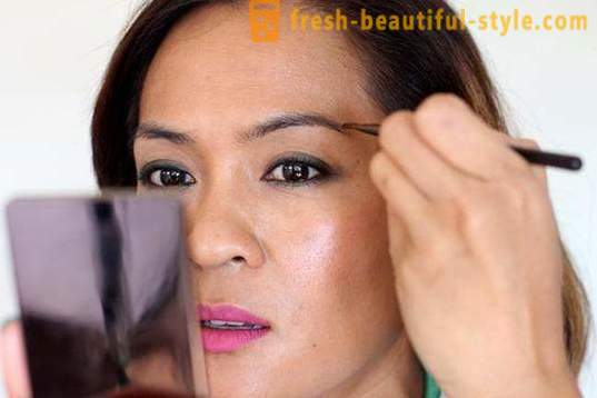 Medel för att skapa den perfekta makeup: ögonskugga ögonbryn